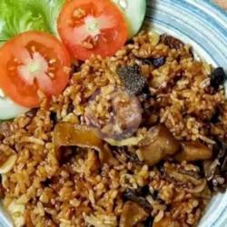 Nasi Goreng Kebuli Campur (babat Usus Paru Cincang) Telur