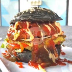 Burger Black Sosis Telur