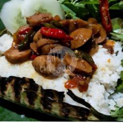 Nasi Bakar Bakso Pedas