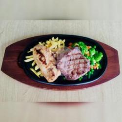 [cs] Steak Duo Sirloin Beef & Chiken Steak