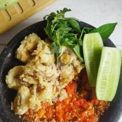 Nasi Cumi Geprek