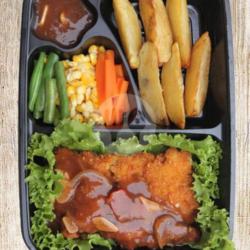 Bento Steak Chicken Katsu