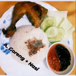 Ayam Goreng Paha   Nasi   Tahu Dan Tempe