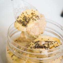 Banana Peanut Butter Overnight Oats (638 Kcal)