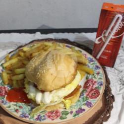 Combo Kentang Dan Burger Free Sosro