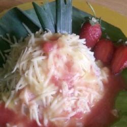 Ketan Susu Keju Kuah Strawbery