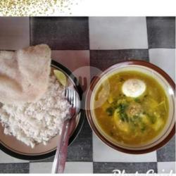 Nasi Soto Ayam Dan Satu Telor