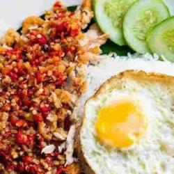 Nasi Ayam Geprek Telor Ceplok