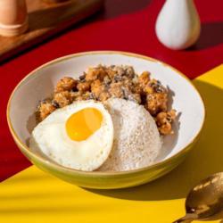 Creamy Mushroom Chicken Rice Bowl