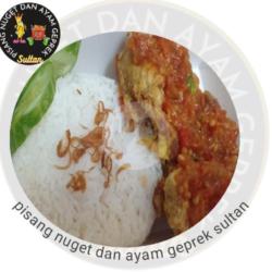 Ayam Penyet Bumbu Sultan Nasi Putih