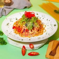 Seafood Aglio Olio Pasta