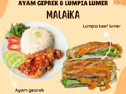 Ayam Geprek & Lumpia Beef Lumer Malaika, Ngronggo Kota Kediri