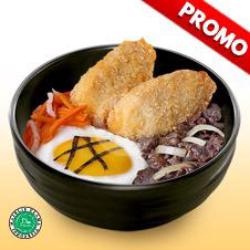 Beef   Shrimp Roll   Nasi   Egg