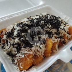 Pisang Pasir Toping Keju Susu Meses Coklat