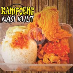 Nasi Kulit Rempah   Sayap/ Paha Bawah  Crispy