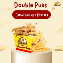 Double Puas Jamur Crispy Kentang