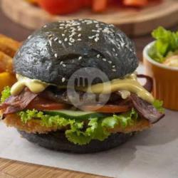 Black Burger Premium Beef / Chicken Jumbo   Cheese   Mozzarella