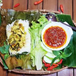 Nasi Bakar Ayam Bumbu Hijau