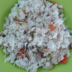 Nasi Goreng Ikan Asin Teri Bumbu Iris Cabai Mercon