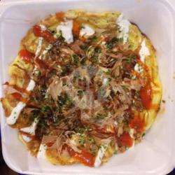 Okonomiyaki Chicken Sausage Double Egg