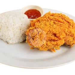 Nasi Putih   Fcd (fried Chicken Didi)