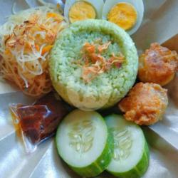 Nasi Uduk Ijo Perkedel