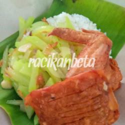 Nasi Oseng Labu Siam Sayap Tempe