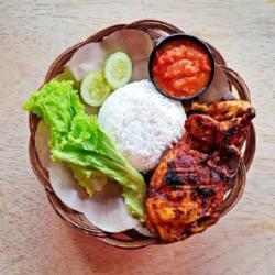 Nasi   Dada Sayap Bakar