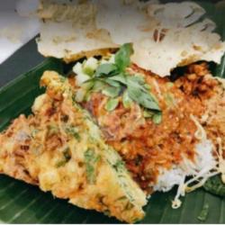 Nasi Pecel Telor Dadar