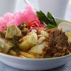 Lontong Sayur Padang Rendang