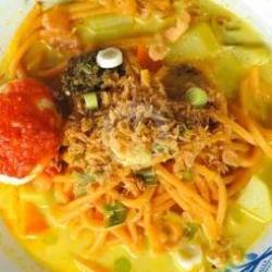 Mi Gomak Kuah Lontong Sayur   Telur