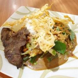 Nasi Pecel   Paru