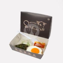 Paket Ala Carte (telur Ceplok   Oseng Sayur Singkong   Sambal   Kuah Kaldu)