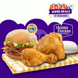 Super - 2 Aroma Chicken, Deluxe Burger & Rice