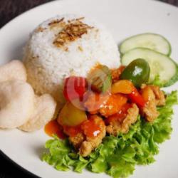 Nasi Sour Sweet Chicken