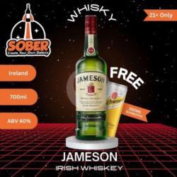 (21 ) Jameson Irish Whiskey 700ml   Free Tonic Water