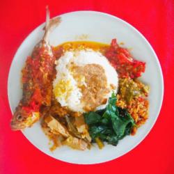 Nasi Gembung Sambal Merah