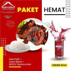 Nasi Putih   Ayam Bakar   Nestle Blackcurrant