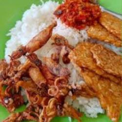 Nasi, Beby Cumi Goreng, Sambel