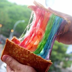 Toast Mozarella Rainbow