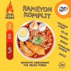 Rameyon Komplit (mie Pedas Korea)