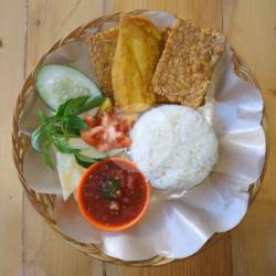 Lalapan Tahu Tempe   Nasi