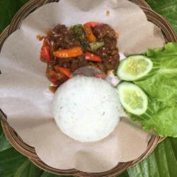 Paket Nasi Oseng Daging