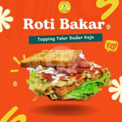 Roti Bakar Telur Dadar  Kornet Keju