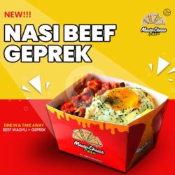 Nasi Beef Geprek