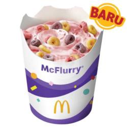 Fruit Tea Blackcurrant Mcflurry With Froot Loops