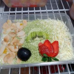 Fruits Salad Triple Toping (cheese, Almond, Greentea) 750 Ml