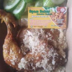 Paha Ayam Goreng Kremes Lalapan Sambel