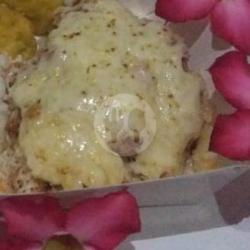 Ayam Geprek Madu Mozzarella