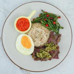 Sei Sapi Sambal Hijau (433 Kcal)